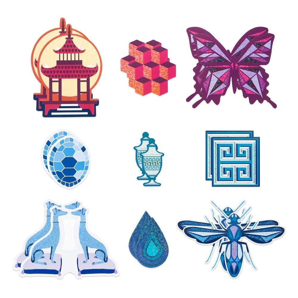 Jonathan Adler Michaels Sticker Set of 18 Deco Vinyl Stickers Limited Fast Ship